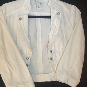 White blazer jacket